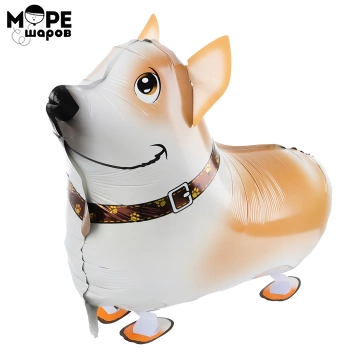 Шар 3D (24''/61 см) Ходячая Фигура, Корги.