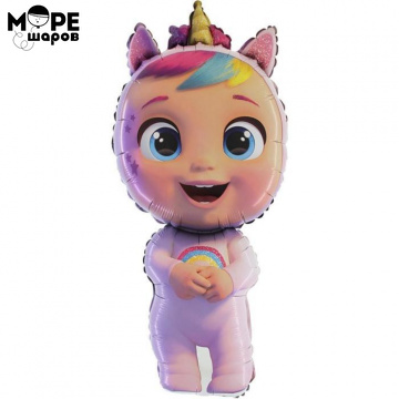 Шар фольгированный 40" фигура "Кукла Cry Babies" 1 шт.